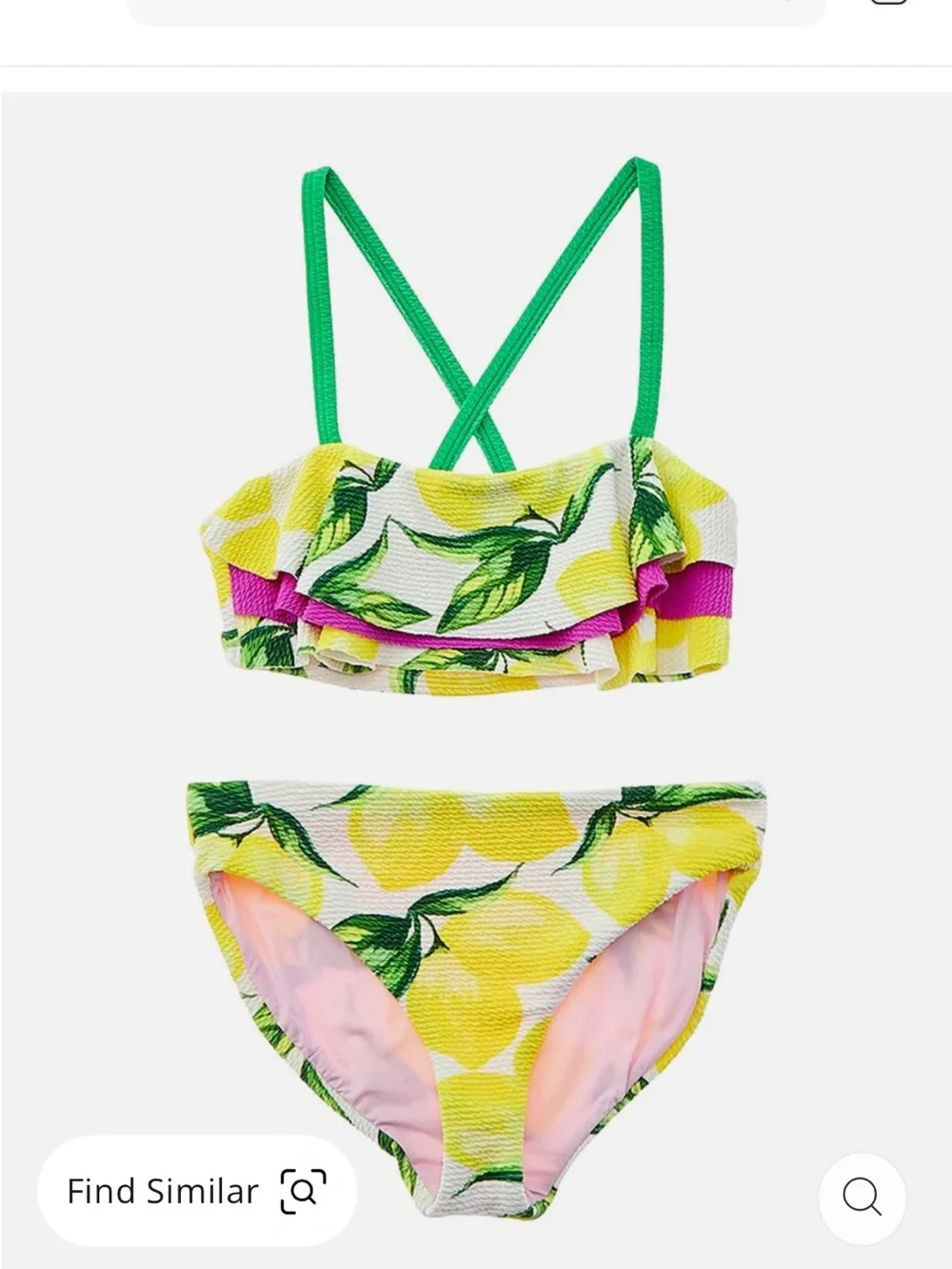 Terez Lemon Spritz two piece. NWT size 10/12